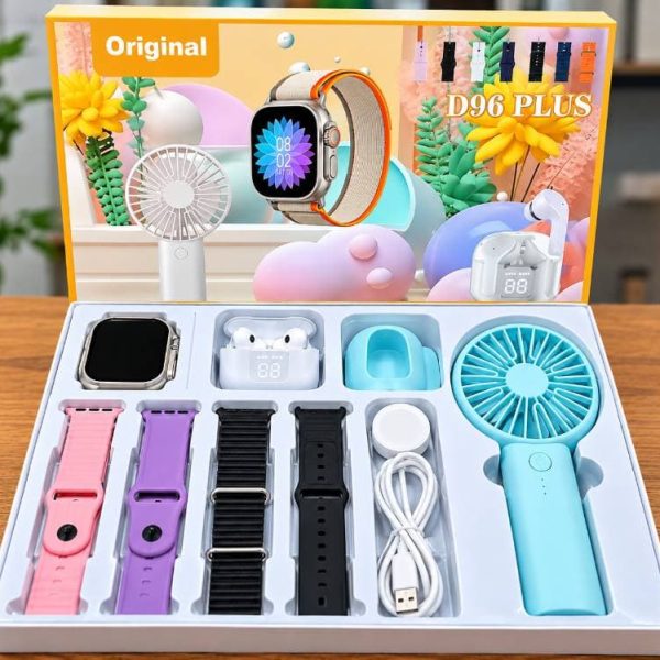 D96 Plus Premium Smartwatch Combo Gift Set Price in Bangladesh | resellKori