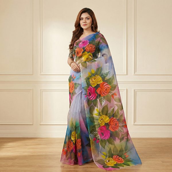 Hand Printed Exclusive Design half silk saree for Women.. Price in Bangladesh | resellKori